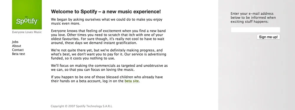 MVP vs Full Product Development: The Ultimate Showdown 4 Spotify 2007